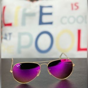 Ray Ban Polarized Large Aviator Sunglasses